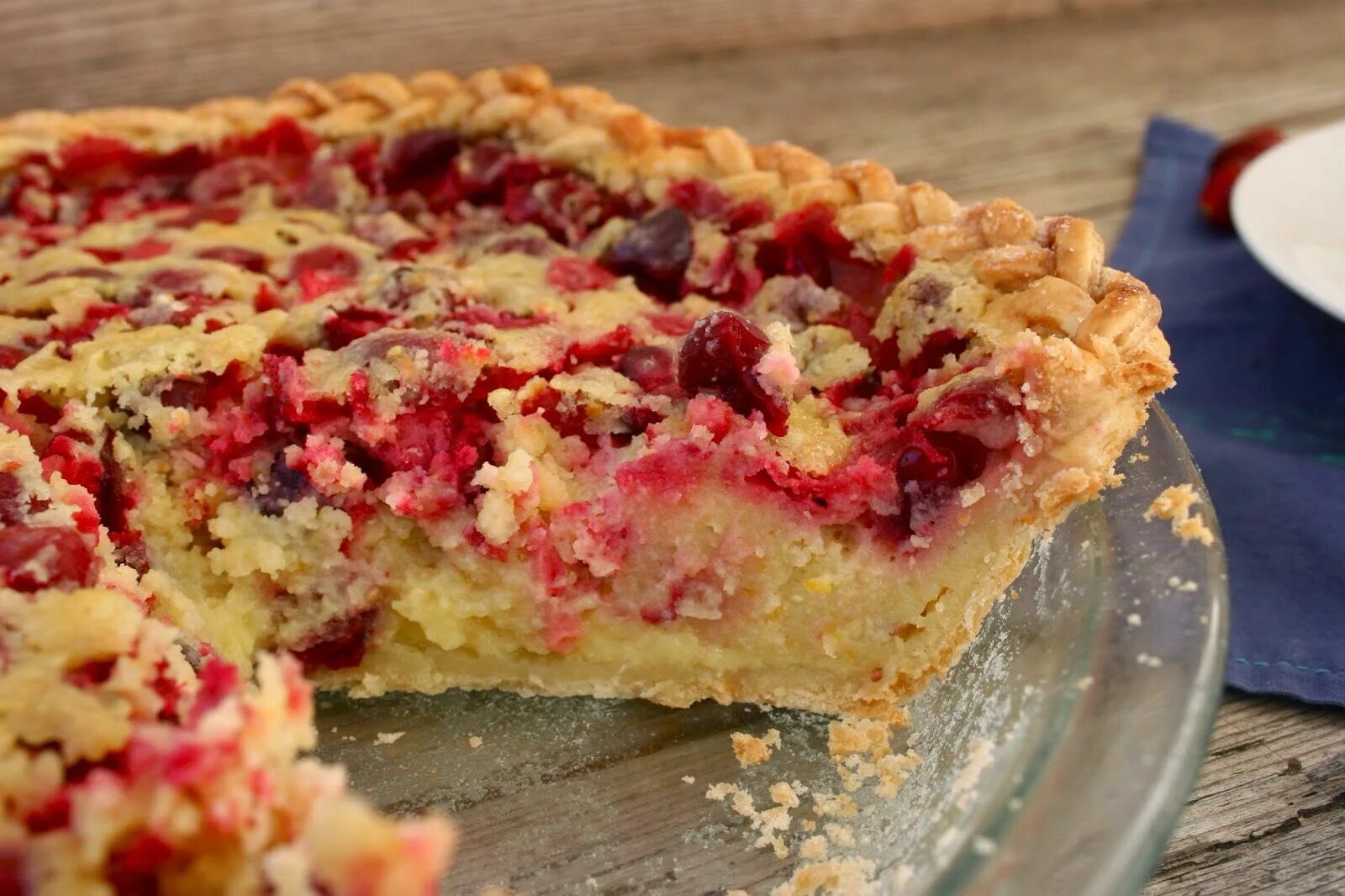 Пироги с клюквой рецепты с фото The best ever Cranberry Chess Pie -- this recipe is from the Black Rooster in Fo