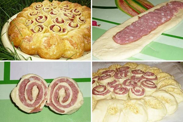 Пироги с колбасой рецепты с фото Пирог с колбасой и сыром - ХОЗЯЮШКА