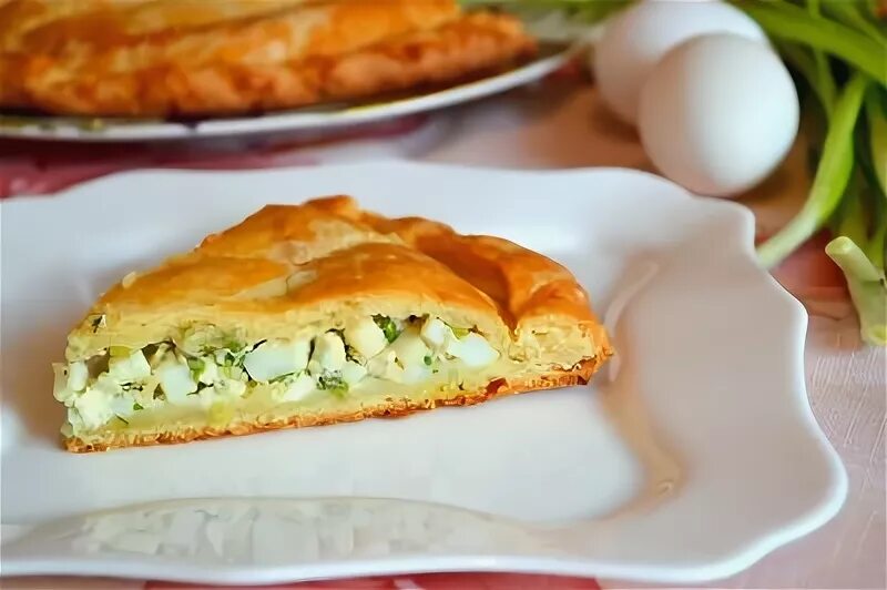 Пироги с луком и яйцом фото SAY7 :: Вкусный пирог с зелёным луком и яйцами : Выпечка несладкая