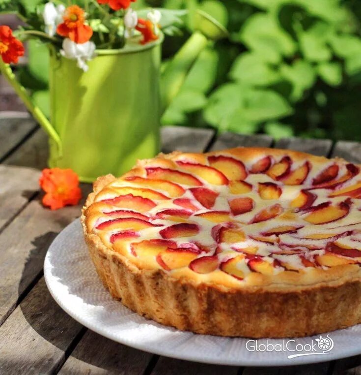 Пироги с нектаринами рецепты с фото Пирог с нектаринами и творожно-сметанной заливкой - Рецепт пошагово с фото Recip