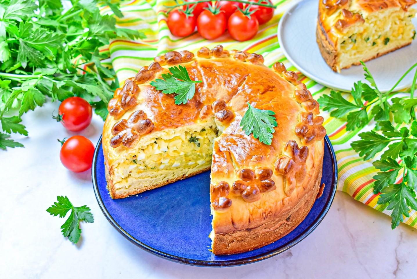 Пироги с рисом рецепты с фото Пирог с рисом и яйцом в духовке рецепт с фото пошагово - 1000.menu