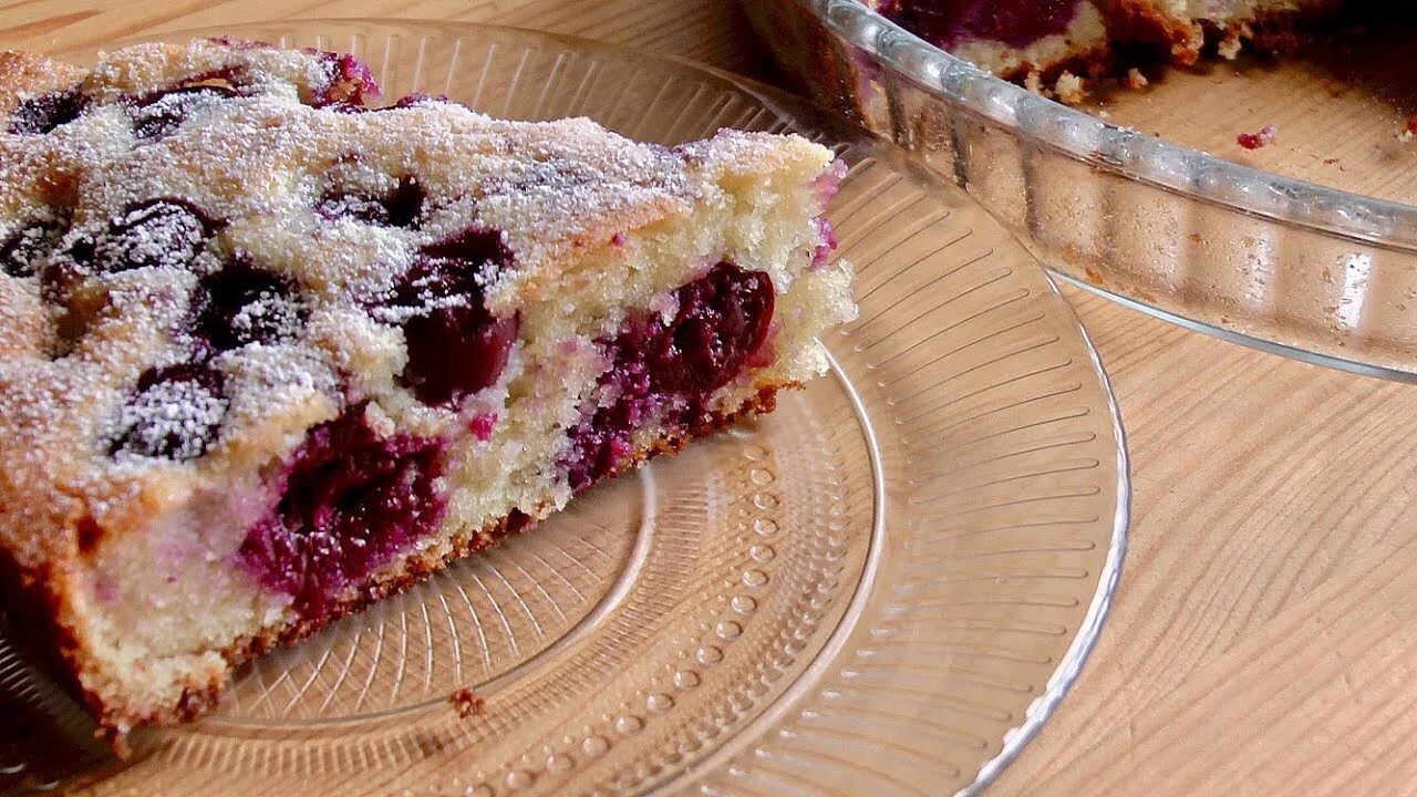 Пироги с вишней фото пошагово Вкуснейший Пирог с Вишней/Пирог к Чаю Готовится Очень просто - YouTube