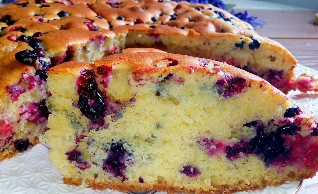 Пироги с ягодами фото в духовке Пирог с ягодами легкий и простой Просто,но вкусно Дзен