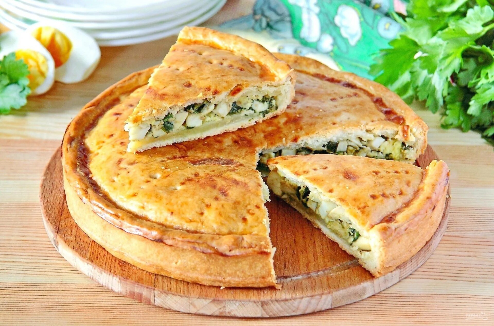 Пироги с яйцами фото Картинки ПИРОГ С ЛУКОМ НА СКОВОРОДЕ РЕЦЕПТ