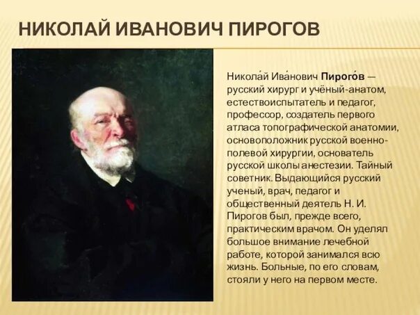 Пирогов биография и фото Сообщение о н и пирогове: найдено 90 изображений