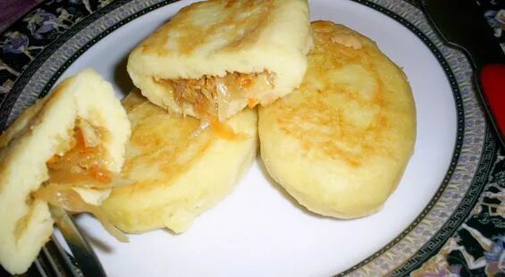 Пирожки картофельные с капустой фото Картофельные зразы с начинкой из квашеной капусты, пошаговый рецепт на 625 ккал,