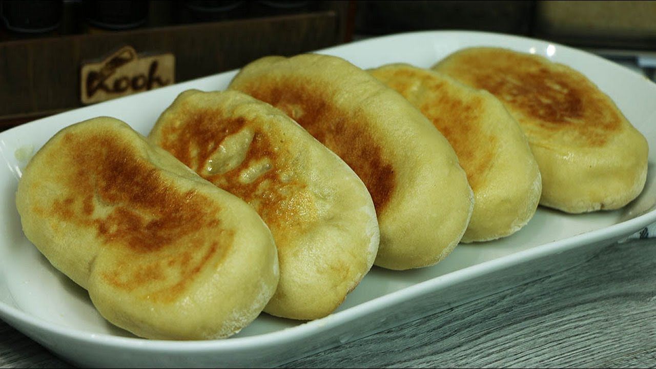 Пирожки на кефире фото Вкуснейшие жареные пирожки на кефире с картошкой Рецепты еды, Булочки для хот-до