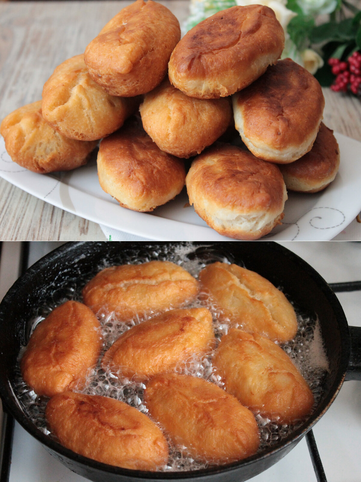 Пирожки на сковороде с фото пошагово Готовить вкусные пирожки