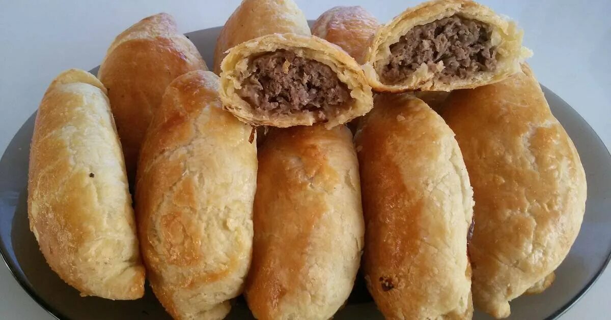 Пирожки с фаршем фото рецепт вкусные пирожки с МЯСОМ на БЫСТРОМ БЕЗдрожжевом ТЕСТЕ (рецепт) Life&Food Дзен