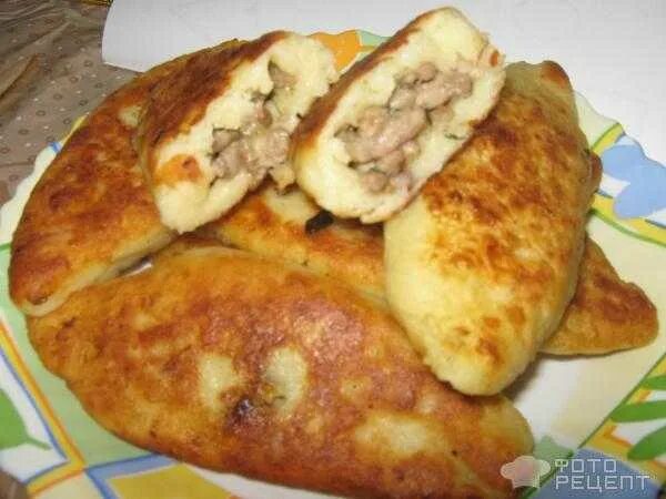 Пирожки с фаршем фото рецепт Картофельные пирожки с фаршем на сковороде рецепт CoffMachines.ru