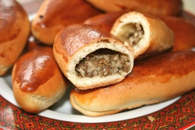 Пирожки с грибами фото Пирожки с рисово-грибной начинкой. Мастер-класс от ki_yna - Полет нормальный - L