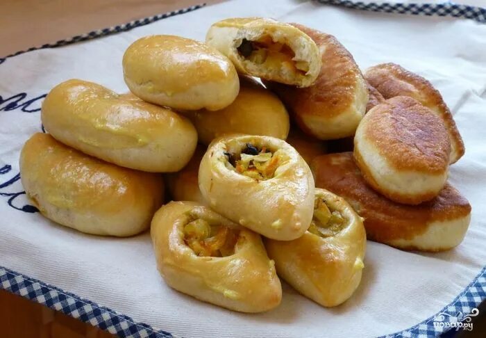 Пирожки с грибами рецепты с фото Пирожки с грибами и капустой - пошаговый рецепт с фото на Повар.ру