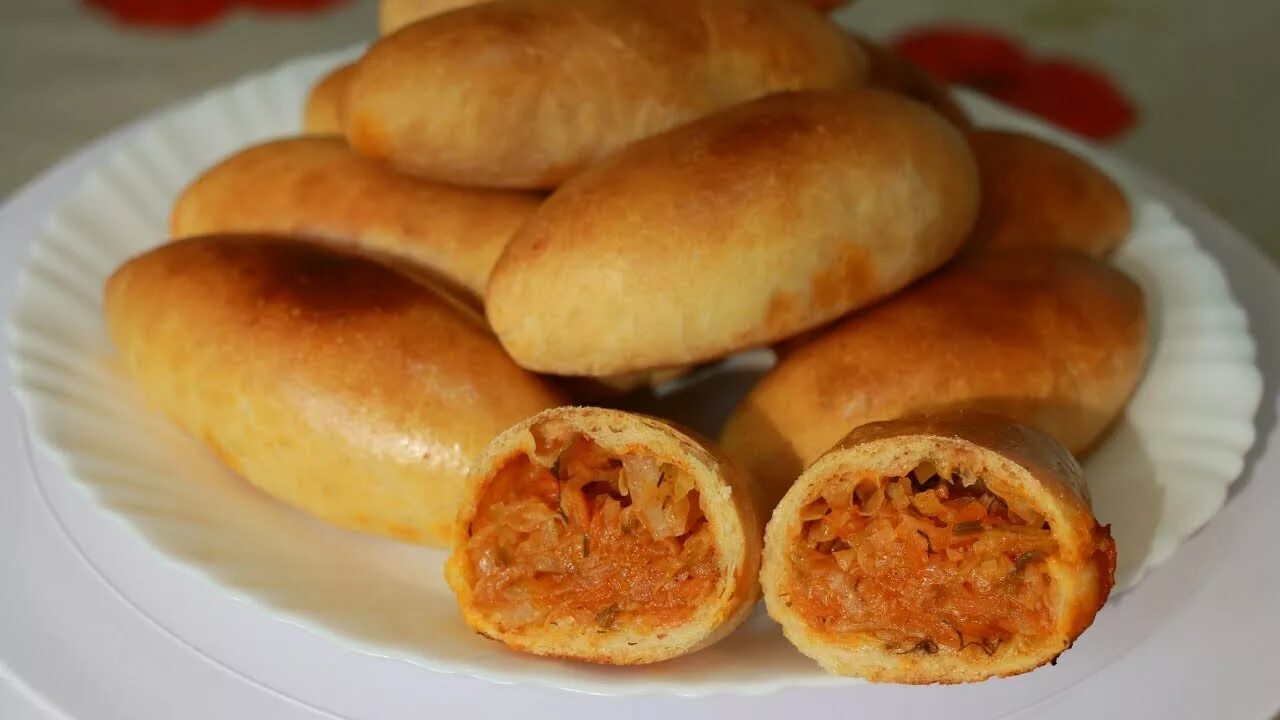 Пирожки с капустой в духовке фото Ну, оОчень вкусные - Пирожки с Капустой! - YouTube