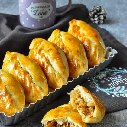 Пирожки с капустой в духовке фото Пирожки в духовке Овкусе.ру - Ежедневная готовка в радость! Пошаговые рецепты с 
