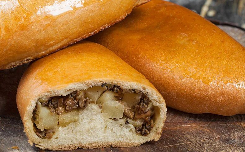 Пирожки с картошкой и грибами фото Начинка для пирожков из грибов и картофеля CoffMachines.ru