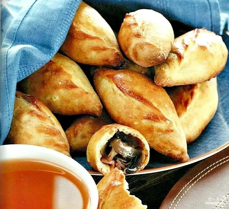 Пирожки с картошкой и грибами фото Пирожки с грибами - рецепт с фото на Повар.ру