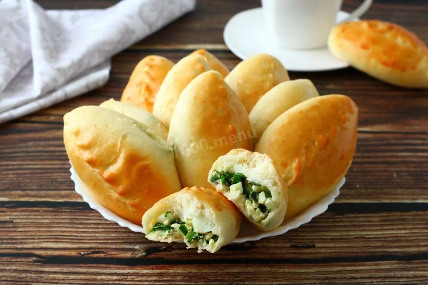 Пирожки с луком рецепт с фото Пирожки с яйцом без кефира - 330 рецептов - 1000.menu