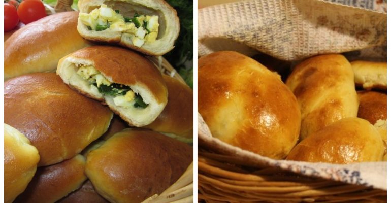 Пирожки с луком с фото Пирожки с рисом, яйцом и зеленым луком, как в советской столовой - Рамблер/женск