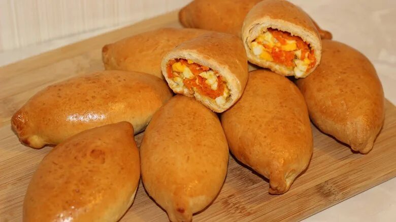 Пирожки с рисом рецепт с фото Пирожки с яйцами и морковью - пошаговый рецепт с фото, ингредиенты, как приготов
