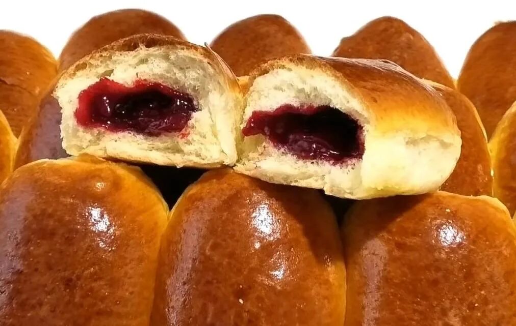 Пирожки с вишней в духовке фото Пирожок с ягодной начинкой 80 г - купить в Москве, цены в интернет-магазинах на 
