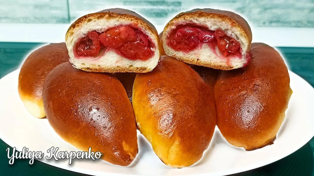 Пирожки с вишней в духовке фото Пирожки с Вишней ► Сочная Начинка ► Сдобное Тесто - YouTube