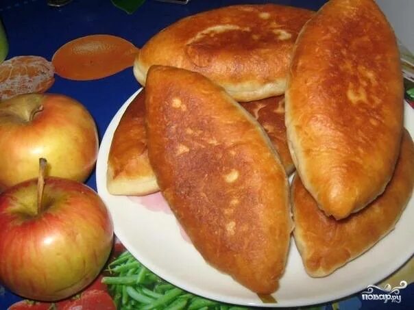Пирожки с яблоками на сковороде фото Пирожки с вареньем на сковороде - пошаговый рецепт с фото на Повар.ру