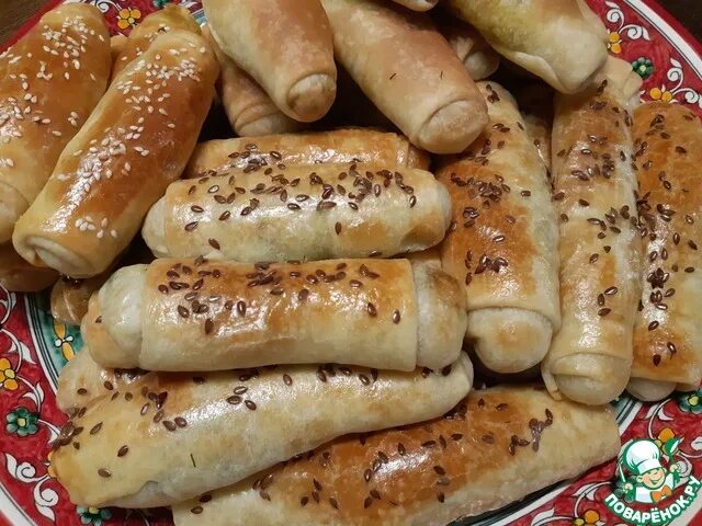 Пирожки сигары с капустой рецепт с фото Пирожки с капустой "Сигары" - кулинарный рецепт