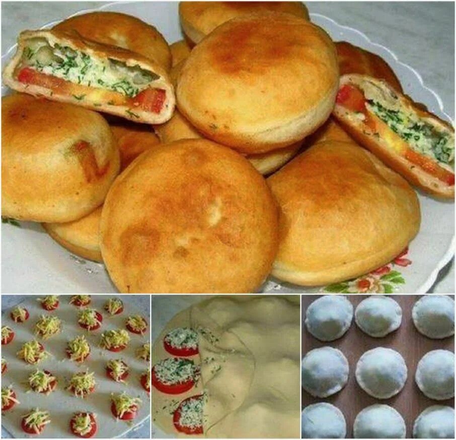 Пирожки вкусные рецепты с фото простые Easy Calzones Food, Savoury food, Recipes