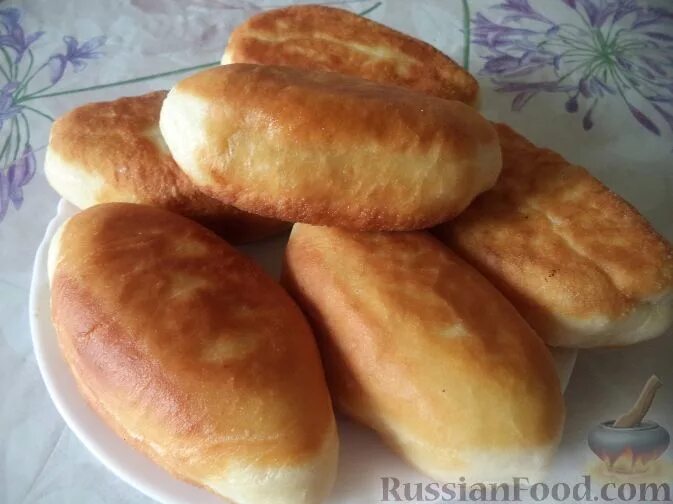 Пирожки жареные с яблоками с фото Рецепт: Жареные пирожки с яблоками на RussianFood.com