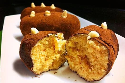 Пирожное картошка из бисквита фото pirozhnoe-kartoshka Идеи для блюд, Десерты, Рецепты