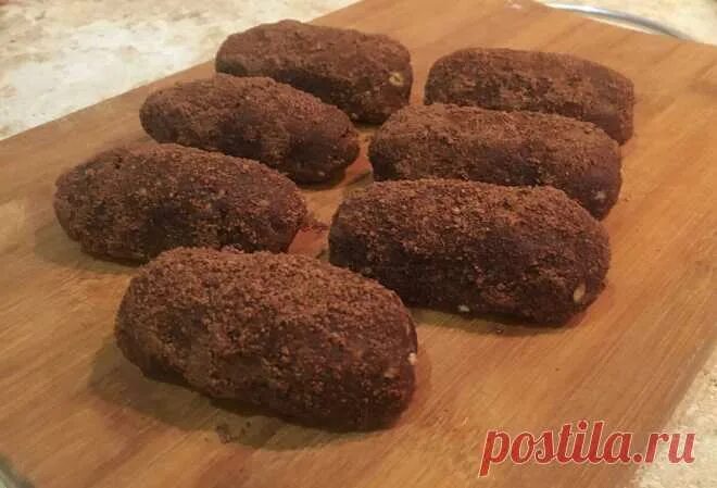 Пирожное картошка рецепт печенья фото Пирожное "Картошка". Больше в магазине не покупаю. Самый быстрый и про печенье П