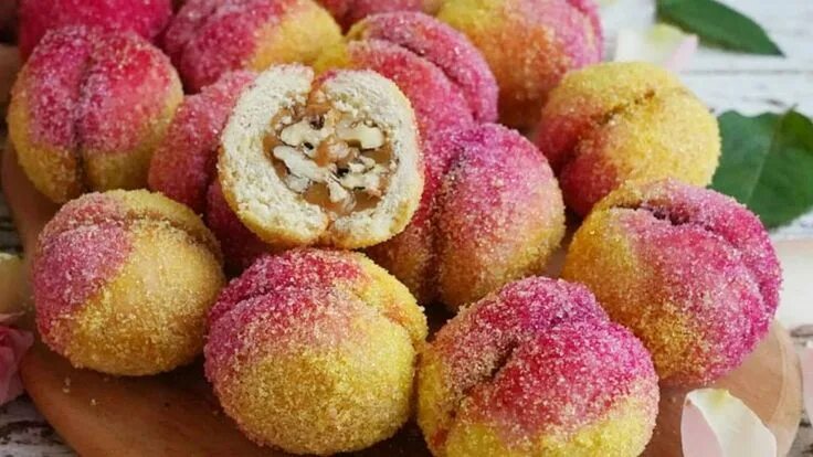 Пирожное персик из советского прошлого фото Пирожное Персики ☆ рецепт печенья пошагово в домашних условиях Рецепт Рецепты де