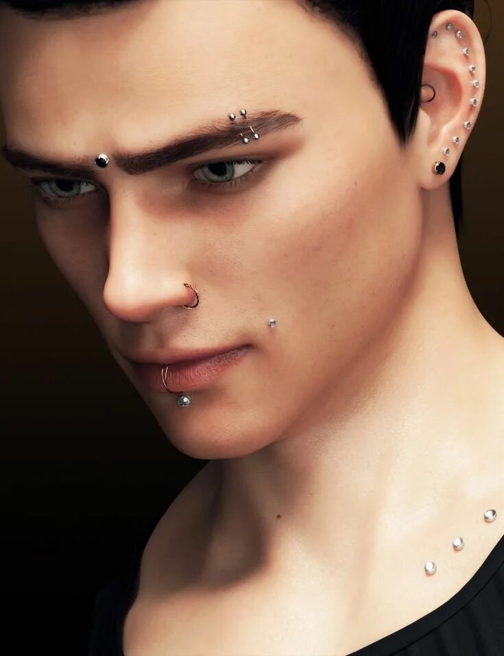 Пирсинг брови мужской фото Alternative Piercing Pack G8M Piercing, Fake nose rings, Men's piercings