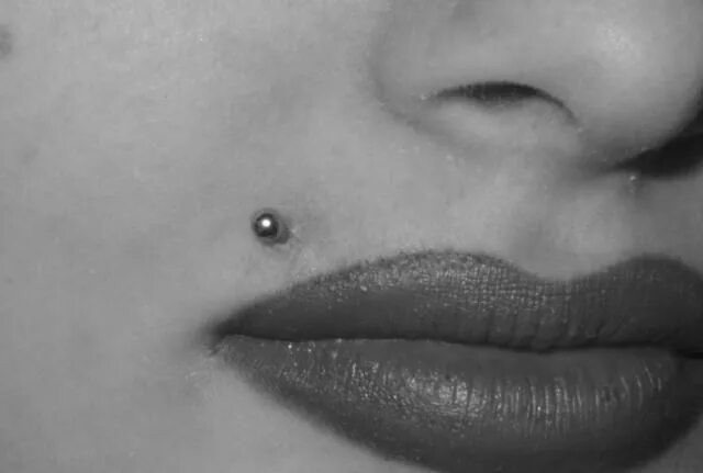 Пирсинг над губой верхней у девушек фото Pollware - Custom Polling for Websites Lip piercing, Monroe piercings, Body pier