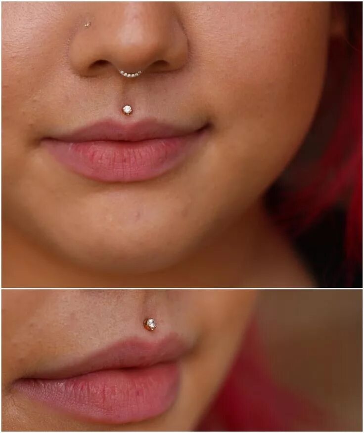 Пирсинг над верхней губой фото Pin by Chelsea Baker on Piercings Face piercings, Facial piercings, Philtrum pie