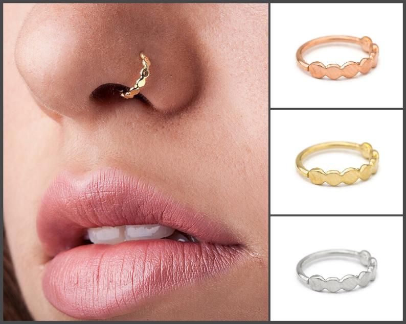 Пирсинг носа кольцо сбоку фото Jewels I want panosundaki Pin