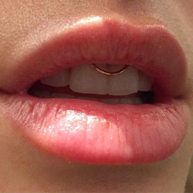 Пирсинг под верхней губой фото vertical labret