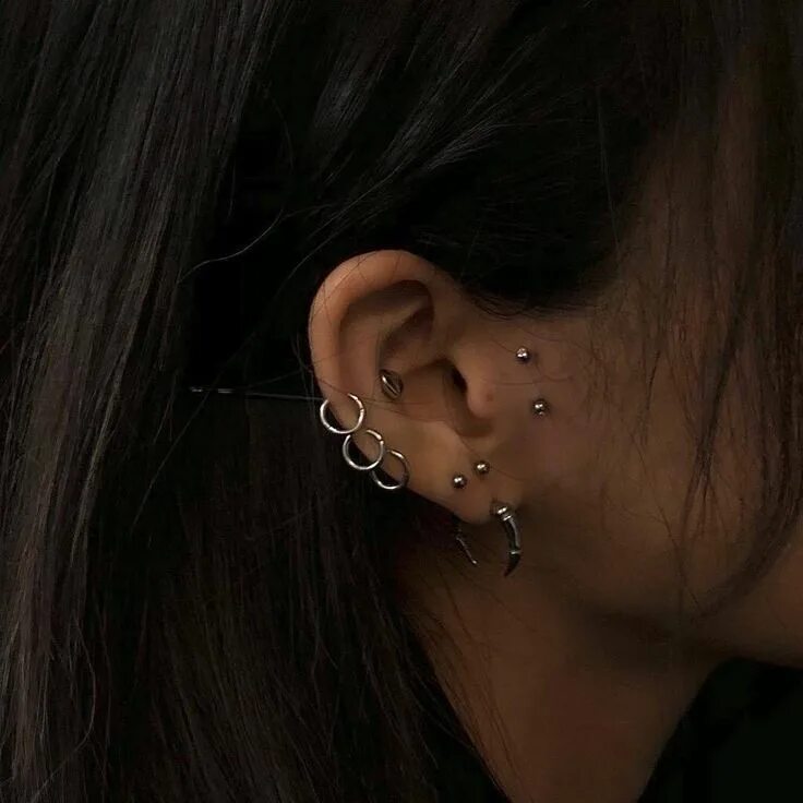 Пирсинг уха фото Pin by Constance Flrnt on Jewelry Piercings, Ear piercings, Ear