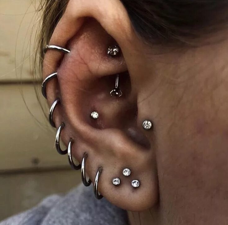 Пирсинг уха виды и названия с фото Pin on ear piercings Pretty ear piercings, Cool ear piercings, Piercings