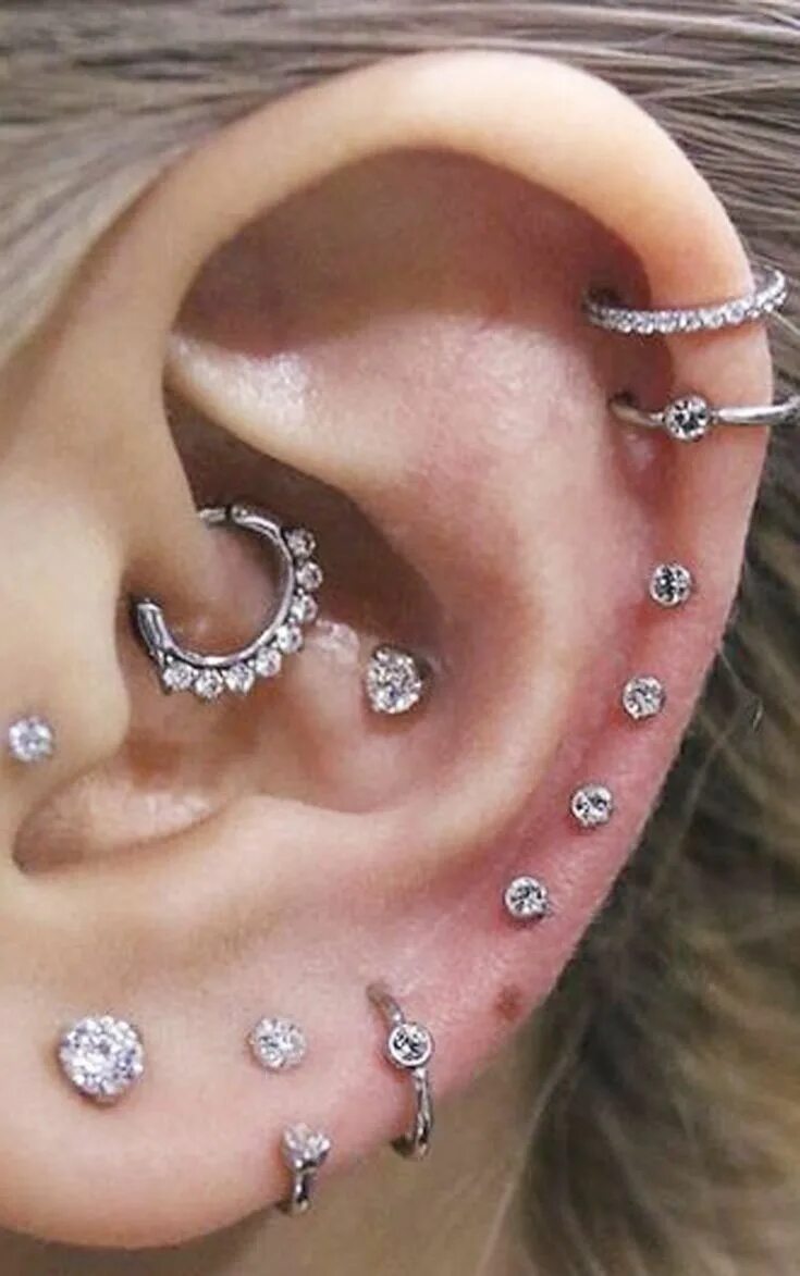 Пирсинг уха виды и названия с фото son como niños y tu Brincos, Brinco piercing, Jóias de piercing