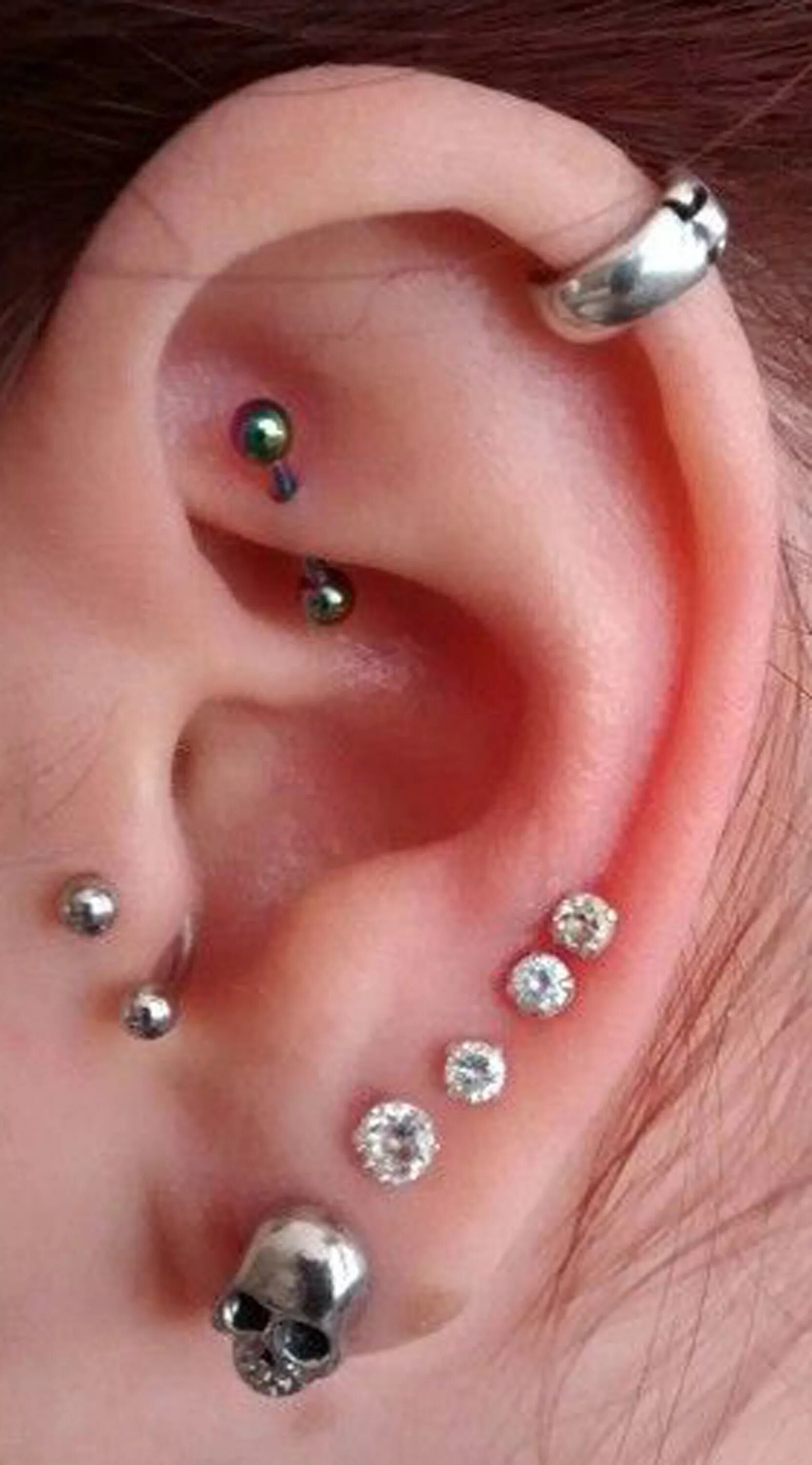 Пирсинг ушей названия и фото Nur Swarovski Circle Crystal Ear Piercing Jewelry 16G Earring Earings piercings,