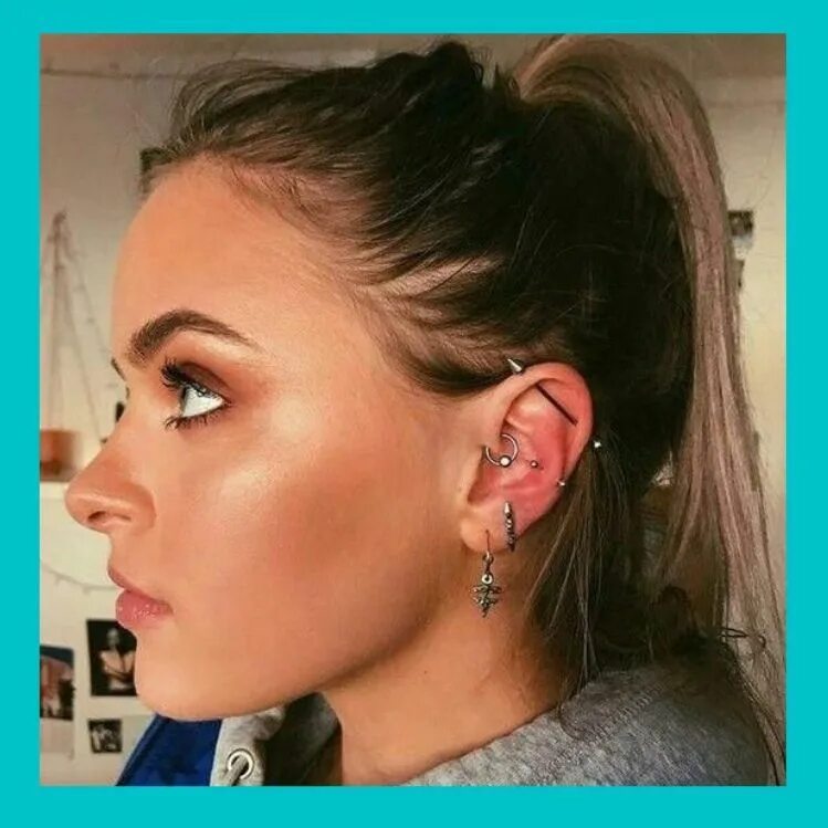 Пирсинг в ушах у девушек фото La nueva tendencia en aretes "Daith Piercing" Piercing, Piercing oreja mujer, Pi