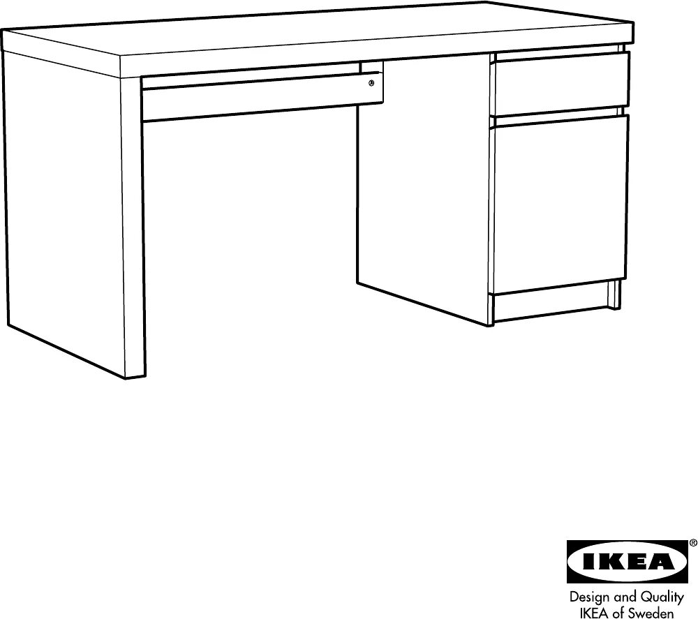 Письменный стол икеа инструкция по сборке Handleiding Ikea MALM Bureau (pagina 1 van 32) (Nederlands, Duits, Engels, Frans