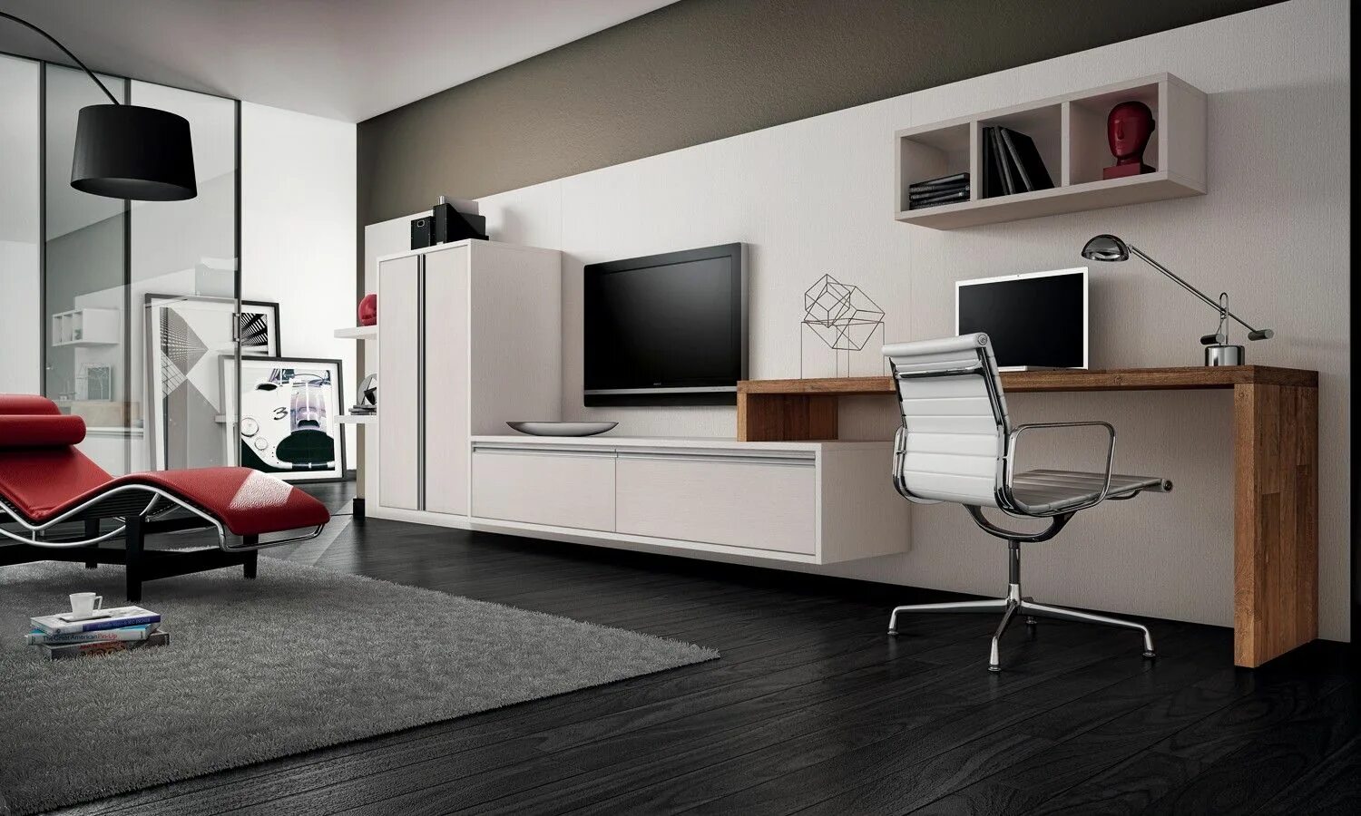 Письменный стол интерьер гостиная HOME OFFICE Muebles para tv minimalistas, Muebles para tv, Muebles de entretenim