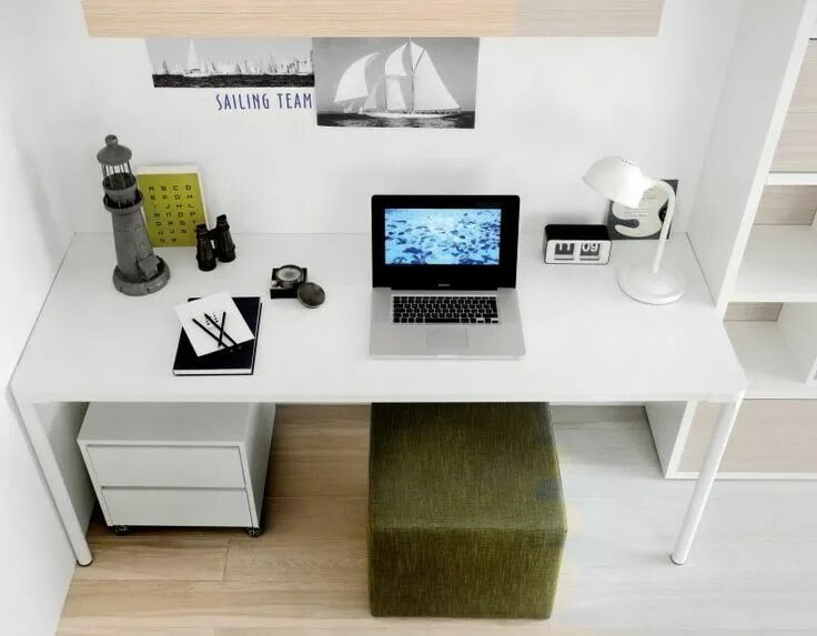 Письменный стол в интерьере комнаты Home Workspaces that inspire Study table designs, Kids room desk, Desk inspirati