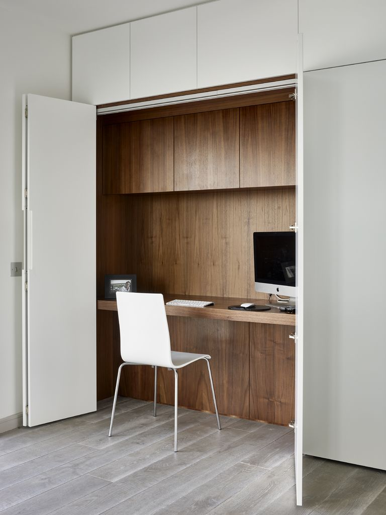 Письменный стол в шкафу фото 5 home office storage ideas for a clutter-free study space Home office design, S