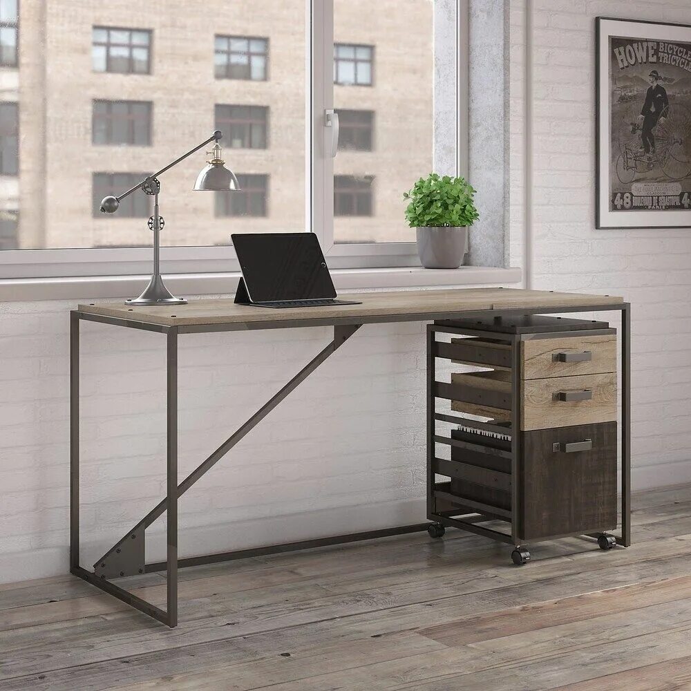 Письменный стол в стиле лофт Pin by Валентин Адамов on Дизайн стола Vintage industrial furniture, Industrial 