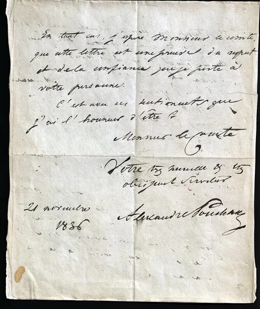 Письмо пушкина фото Письмо Пушкина Бенкендорфу. 21 ноября 1836 года. "Милостивый Государь Граф Имею 
