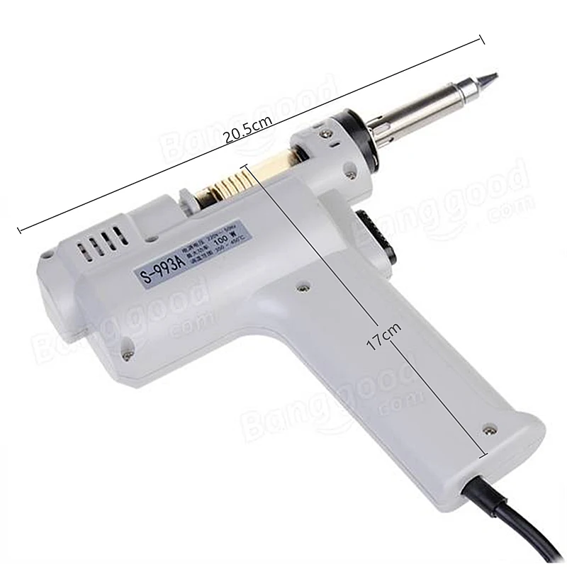 Пистолет для распайки Купить Высокое качество S-993A US Plug 110-130 в 100 Вт Электрический припой при