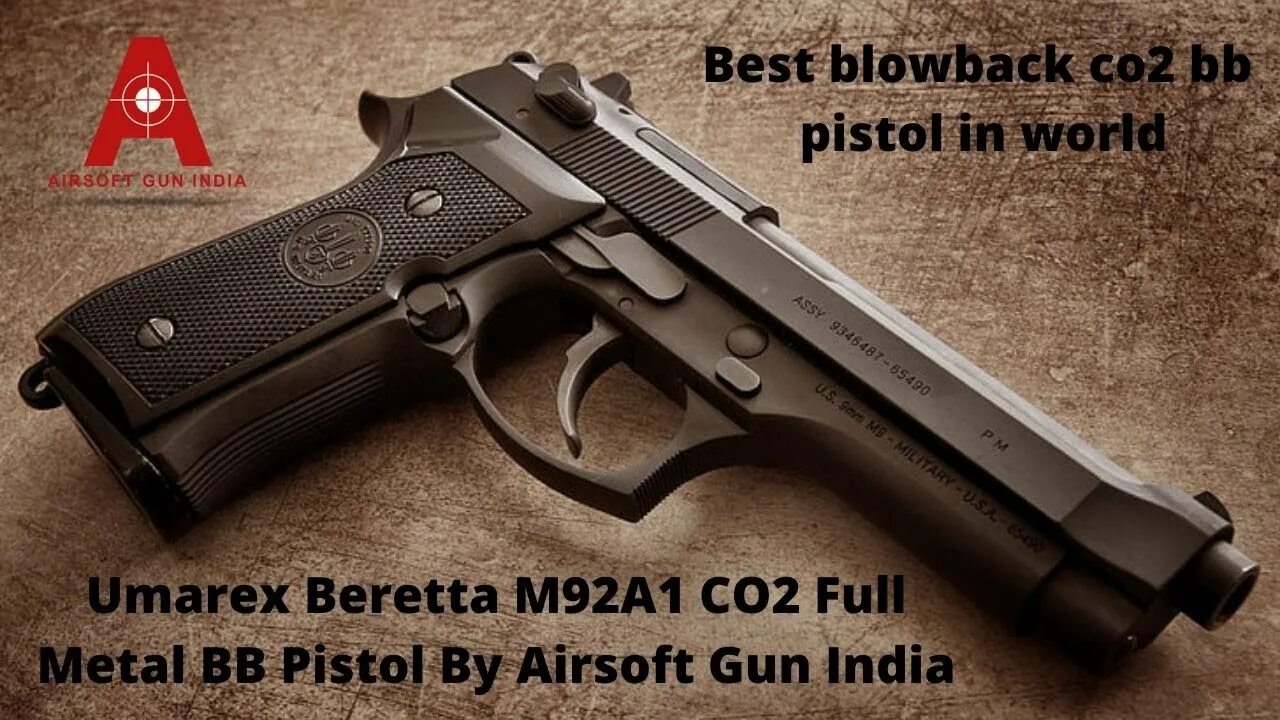 Пистолет фото игра Beretta M92A1 CO2 Air pistol best full metal blowback pistol in world - YouTube